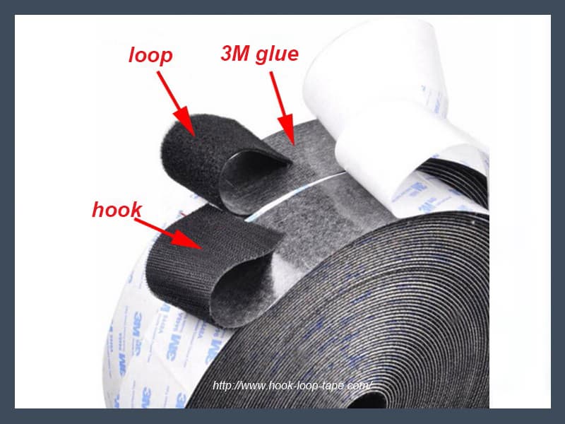 Made in china 3M adhesive hook and loop_velcro